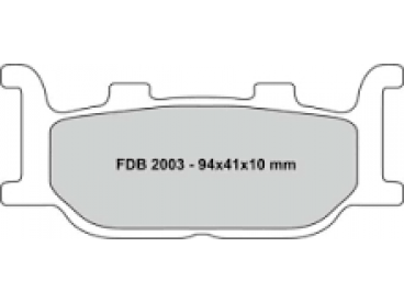 Ferodo remblokken gesinterd FDB2003ST