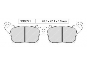 Ferodo remblokken gesinterd FDB2221ST