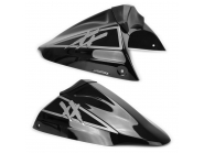 Pyramid duo seatcover voor Blackbird, zwart kunststof